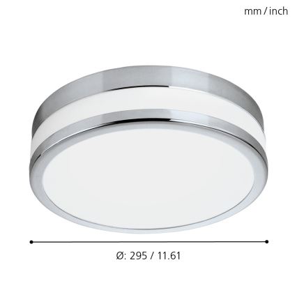 Eglo - LED-badrumsarmatur LED/24W/230V IP44