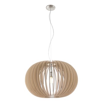 Eglo 95042 - Pendellampa STELLATO på vajer 1xE27/60W/230V Ø70 cm beige