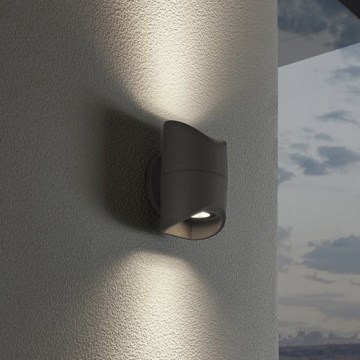 Eglo 95076 - Utomhusvägglampa ABRANTES 2xLED/6W/230V IP44