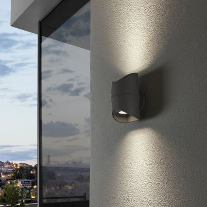 Eglo 95076 - Utomhusvägglampa ABRANTES 2xLED/6W/230V IP44