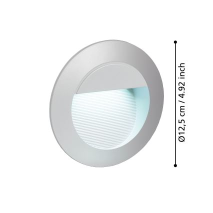 Eglo - LED Utomhusorienteringslampa 1xLED/2,5W/230V IP65