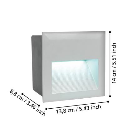 Eglo - LED utomhusorienteringsljus LED/3,7W/230V IP65
