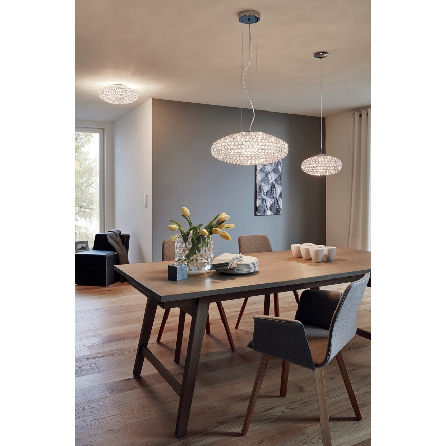 Eglo - Ljuskrona med textilsladd 1xE27/60W/230V