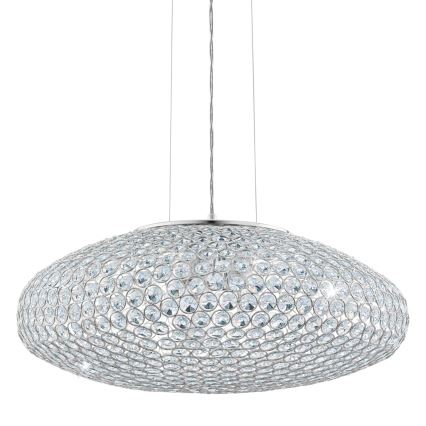 Eglo - Ljuskrona med textilsladd 3xE27/60W/230V