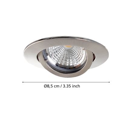 Eglo - Set om 3 LED-infällda takarmaturer TEDO 1xGU10-LED/5W/230V