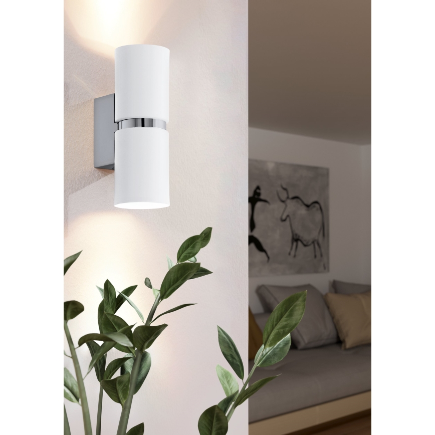 Eglo 95368 - LED Väggbelysning PASSA 2xGU10-LED/4W/230V