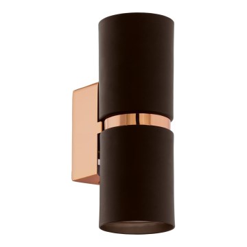 Eglo 95371 - LED vägglampa PASSA 2xGU10-LED/4W/230V