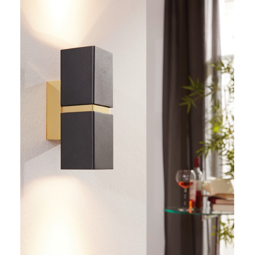 Eglo 95373 - LED Väggbelysning PASSA 2xGU10-LED/4W/230V