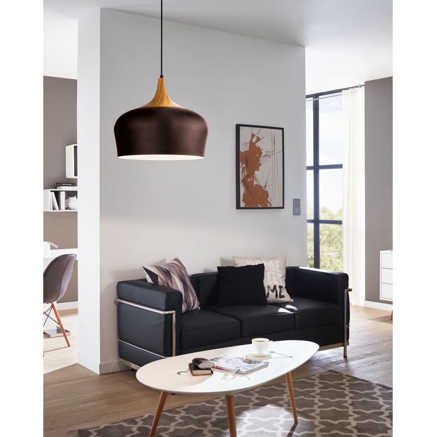 Eglo - Ljuskrona med textilsladd 1xE27/60W/230V