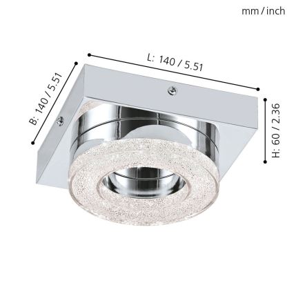 Eglo - LED Taklampa LED/4W/230V