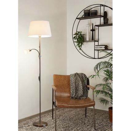 Eglo 95686 - Golvlampa CONESA 1xE27/60W + 1xE14/40W