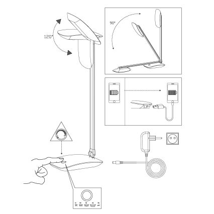 Eglo 95694 - Barn LED-Lampa CAJERO 1xLED/4.5W/USB