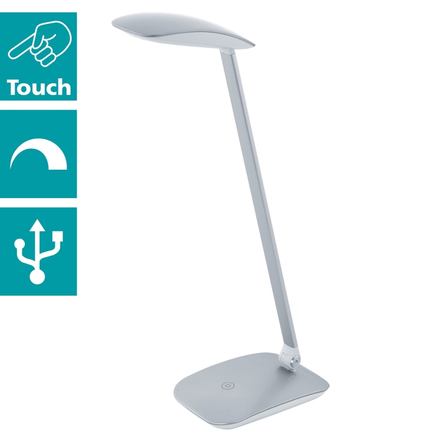 Eglo - LED Dimbar bordslampa LED/4,5W/USB