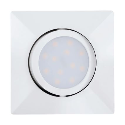 Eglo - Set om 3 LED-infällda takarmaturer PINEDA LED/4,9W/230V