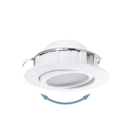 Eglo - Set med 3 infällda LED-armaturer PINEDA LED/4,9W/230V