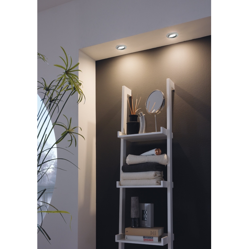 Eglo - Set om 3 infällda LED-takarmaturer PINEDA LED/4,9W/230V
