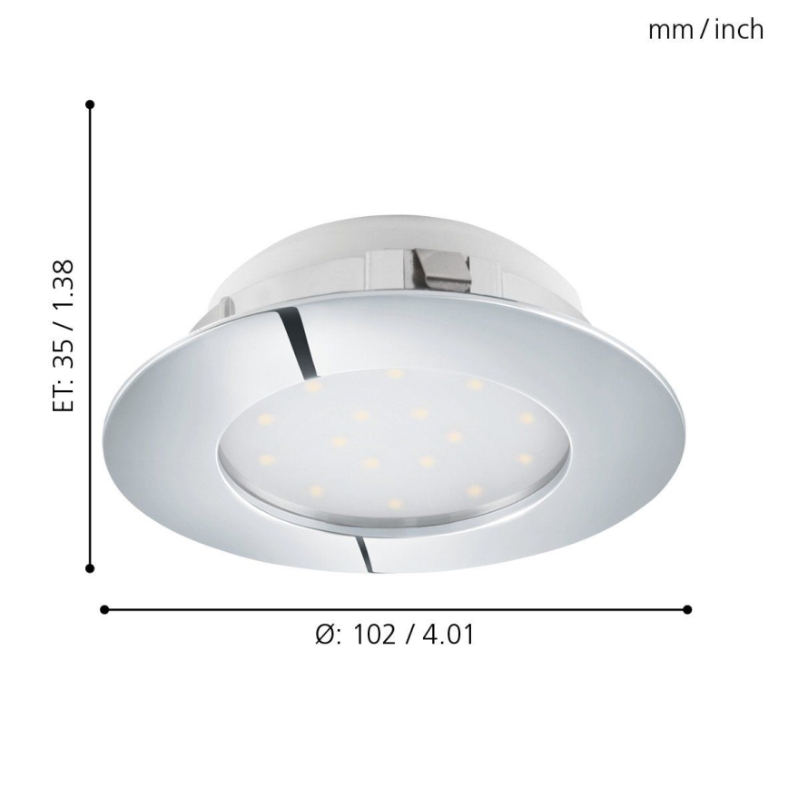 Eglo - LED infälld taklampa LED/12W/230V