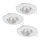 Eglo 95895 - KIT 3x LED suspended tak belysning PENETO 1 1xGU10-LED/3W/230V