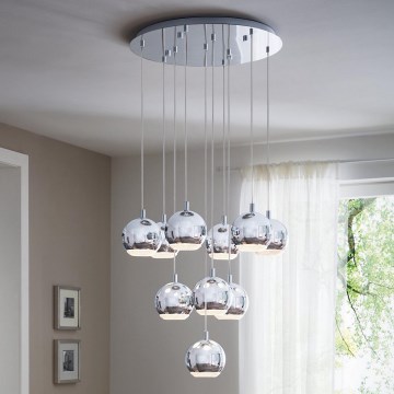 Eglo 95914 - LED Ljuskrona CONESSA 10xGU10-LED/4W/230V