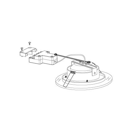 Eglo 95932 - LED Hängande Takbelysning PINEDA 1 LED/11W/230V