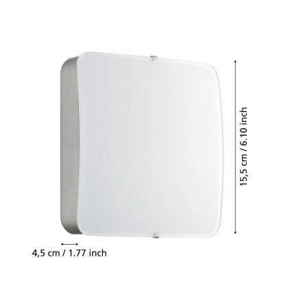 Eglo 95967 - LED taklampa CUPELLA LED/11W/230V matt krom