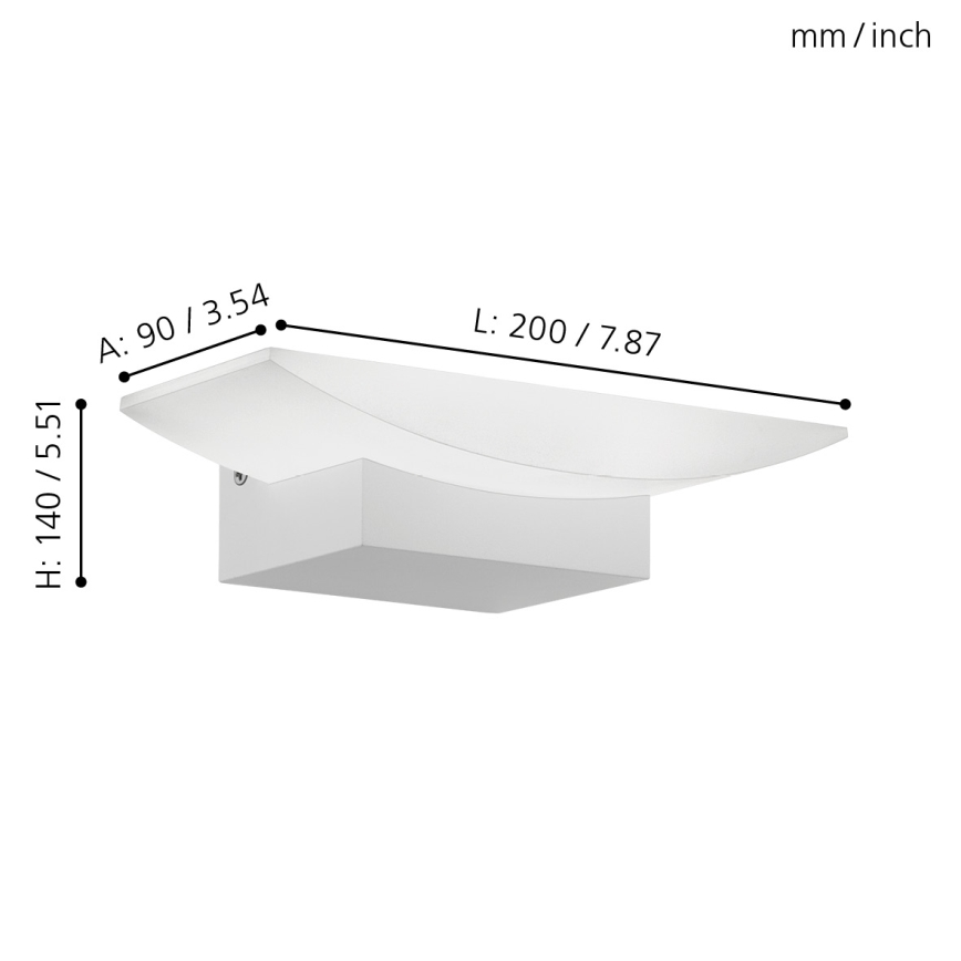 Eglo - LED-vägglampa LED/5,6W/230V