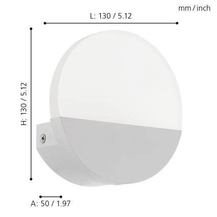 Eglo - LED vägglampa LED/4,5W/230V