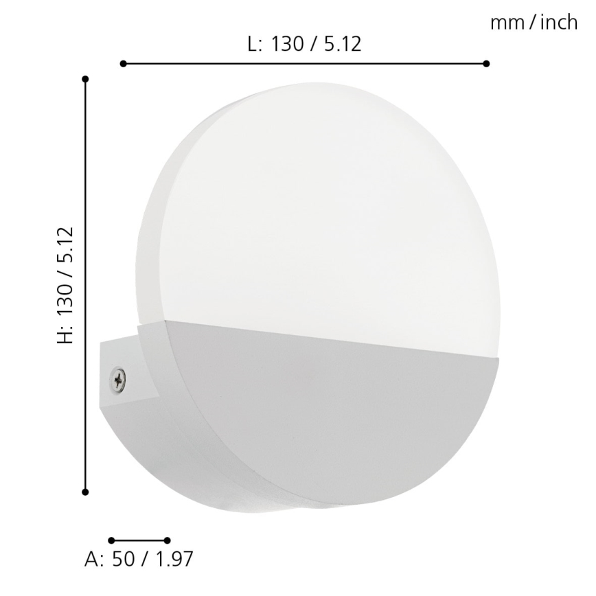 Eglo - LED vägglampa LED/4,5W/230V