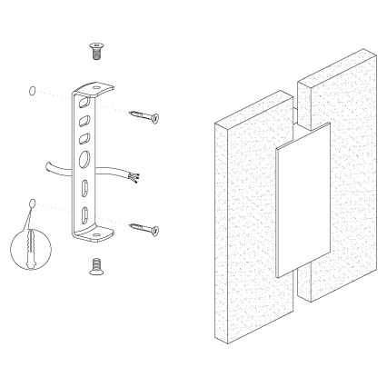 Eglo 96043 - LED Väggbelysning METRASS 2 2xLED/4.5W/230V
