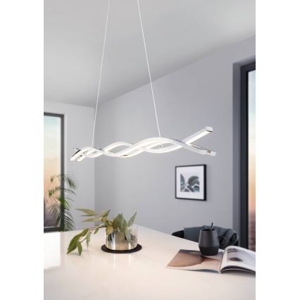 Eglo - LED-pendel med wire LED/35W/230V 3000K blank krom
