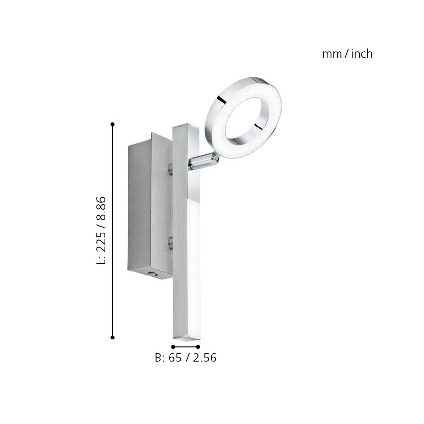 Eglo - LED spotbelysning/3,2W + LED/2,2/230V