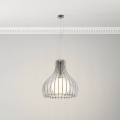 Eglo 96211 - Pendellampa på kabel TINDORI 1xE27/60W/230V Ø 50 cm vit