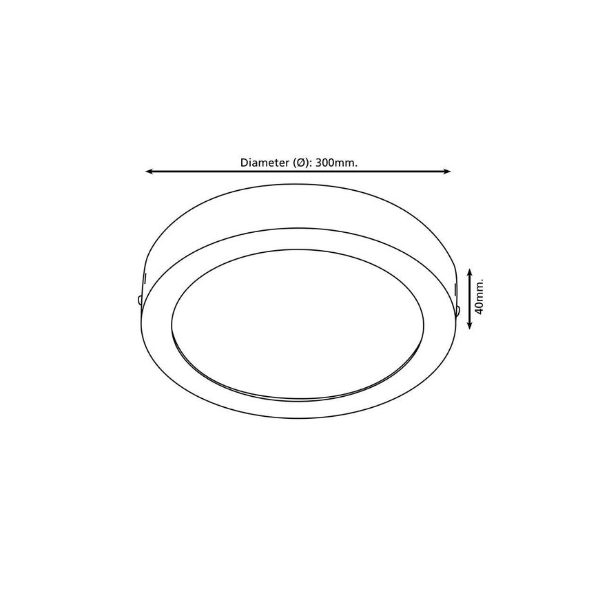 Eglo 96246 - LED-badrumsarmatur FUEVA 1 LED/22W/230V IP44 Ø 30 cm