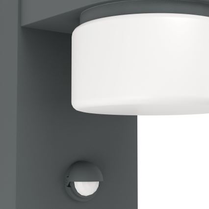 Eglo 96277 - Utomhus LED Väggbelysning med sensor ATOLLARI 2xLED/6W