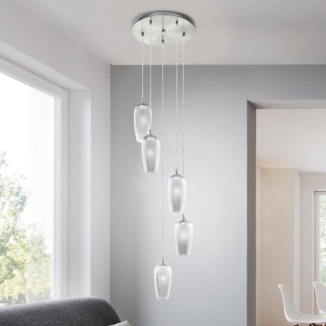 Eglo 96345 - LED-pendellampa på vajer FARSALA 5xG9/2,5W/230V