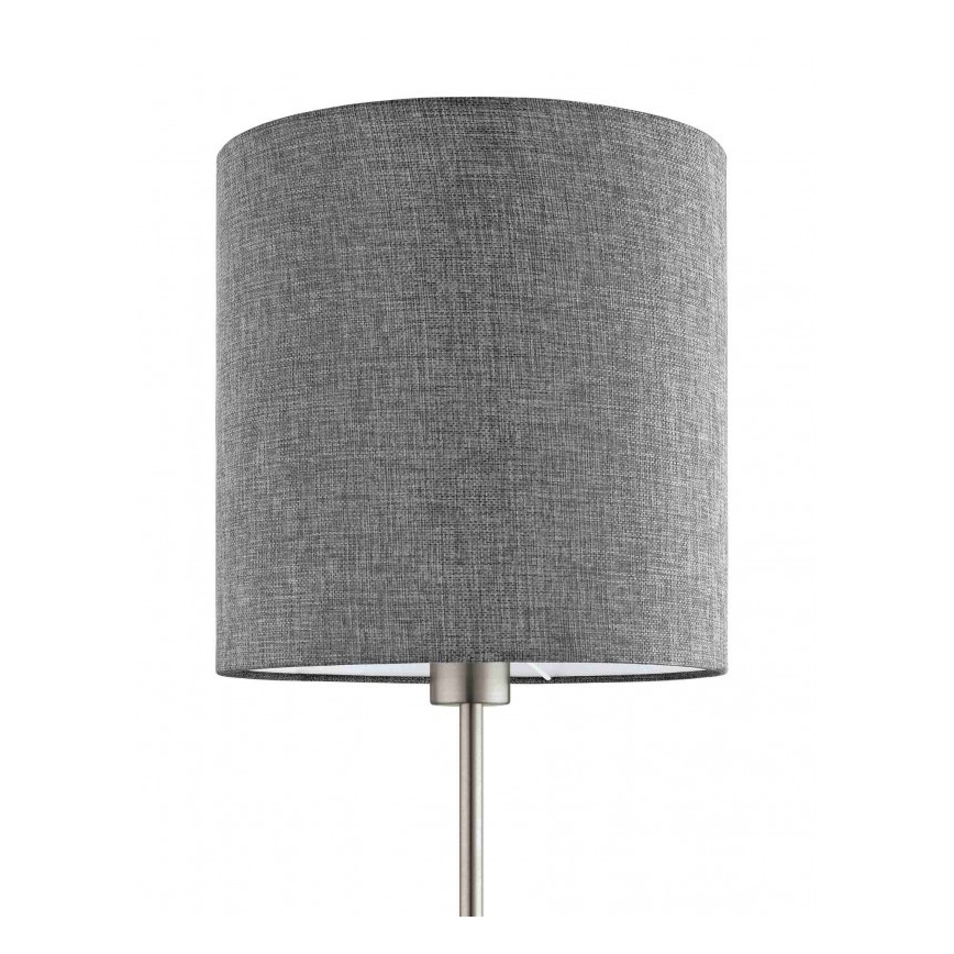 Eglo 96377 - Golvlampa PASTERI 1xE27/60W/230V Ø 28 cm grå