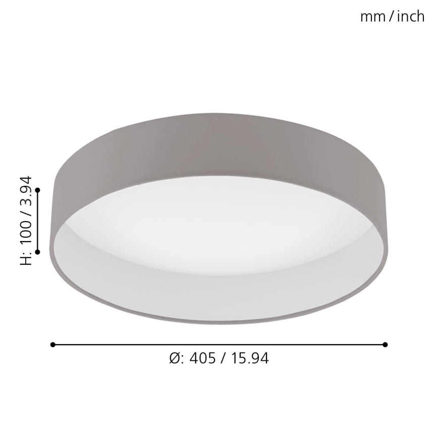 Eglo - LED dimbar taklampa LED/18W/230V