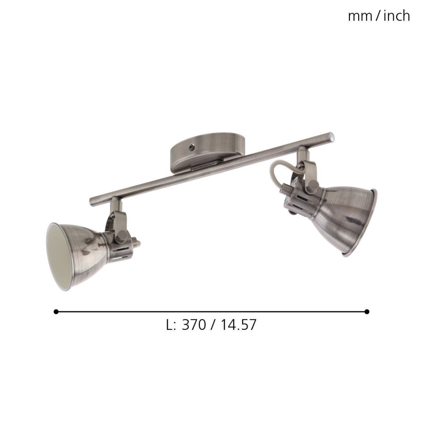 Eglo 96553 - LED spotlight SERAS 2xGU10/3.3W/230V
