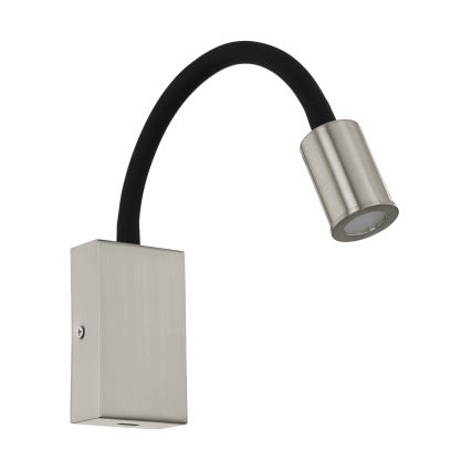 Eglo - LED väggspot med USB-laddare LED/3,5W/230V matt krom
