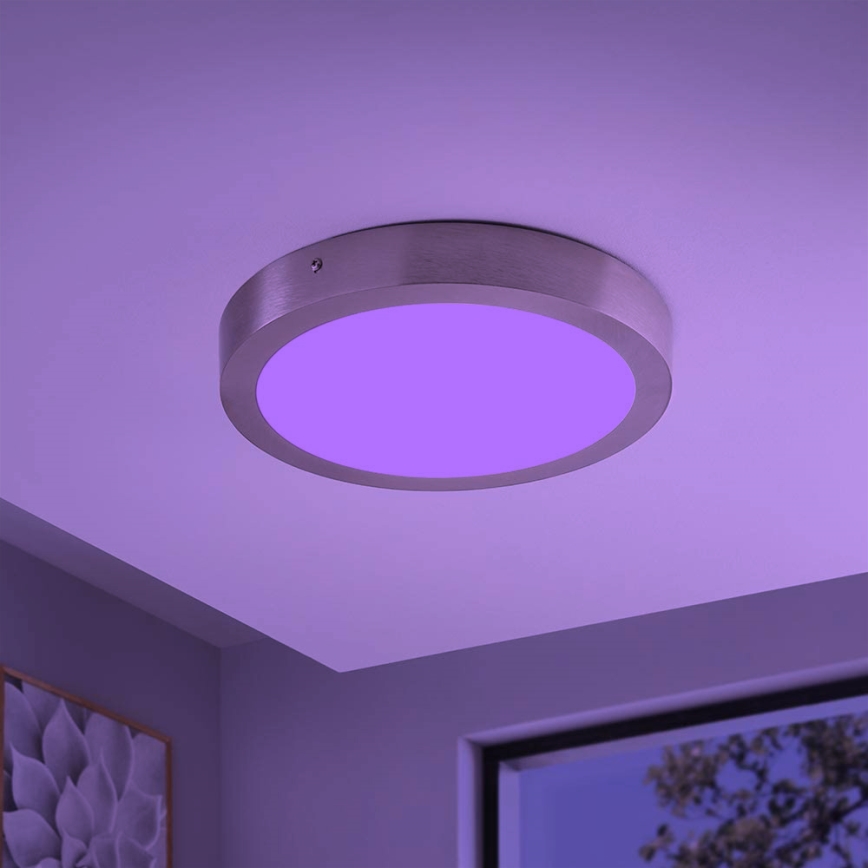 Eglo - LED RGBW dimbar taklampa FUEVA-C LED/21W/230V Bluetooth Ø 30 cm