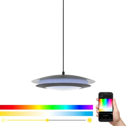 Eglo 96979 - LED RGB pendellampa MONEVA-C LED/27W/230V
