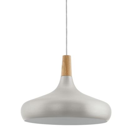 Eglo - Taklampa 1xE27/60W/230V Ø 40 cm silver
