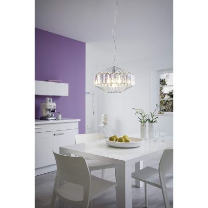 Eglo 96987 - Ljuskrona med textilsladd PEDROLA 1xE27/60W/230V