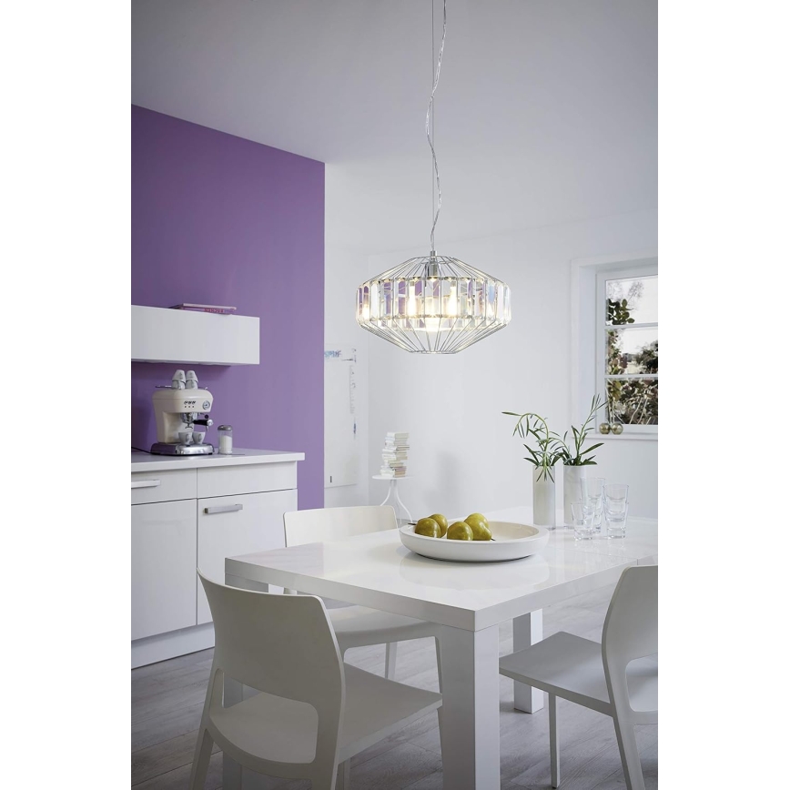 Eglo 96987 - Ljuskrona med textilsladd PEDROLA 1xE27/60W/230V