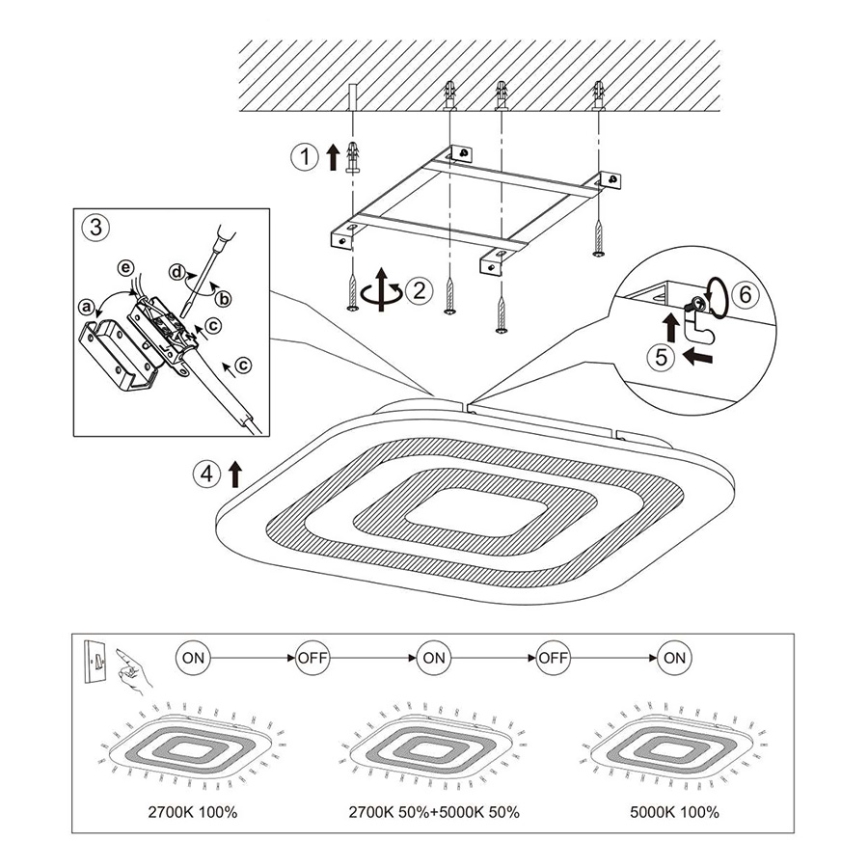 Eglo - LED taklampa LED/30W/230V dimmbar