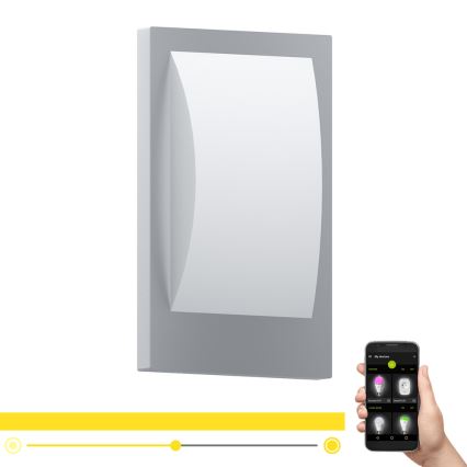 Eglo 97239 - LED-dimmbar utomhusarmatur VERRES-C 1xE27/9W/230V IP44 matt krom