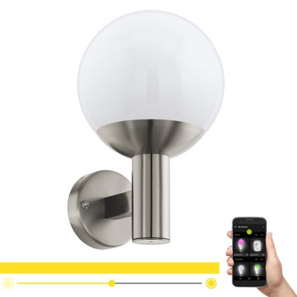 Eglo 97247 - LED dimbar utomhusvägglampa NISIA-C 1xE27/9W/230V IP44