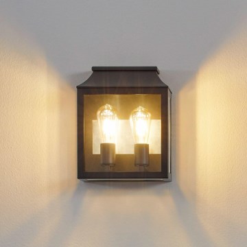 Eglo 97294 - Utomhus Väggbelysning SONCINO 2xE27/60W/230V