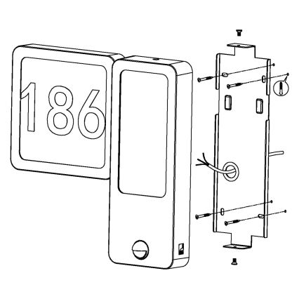 Eglo - LED utomhusväggarmatur 2xLED/2,7W + LED/3,6W/230V IP44