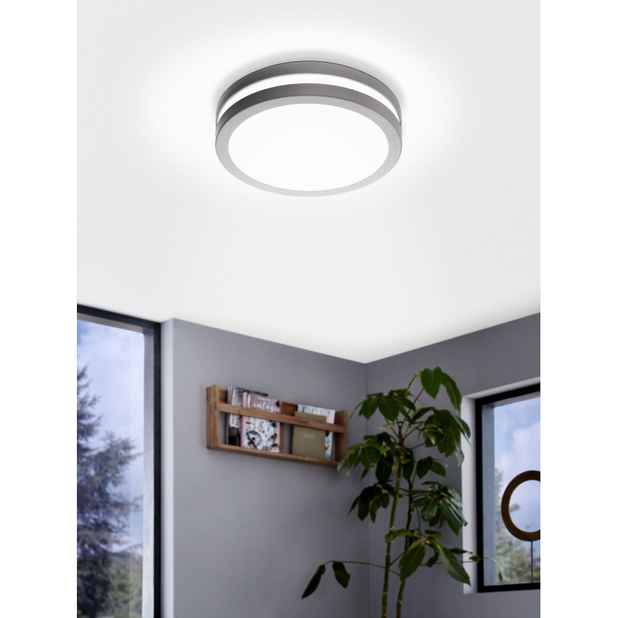 Eglo 97299 - LED dimbar badrumsarmatur LOCANA-C LED/14W silver IP44